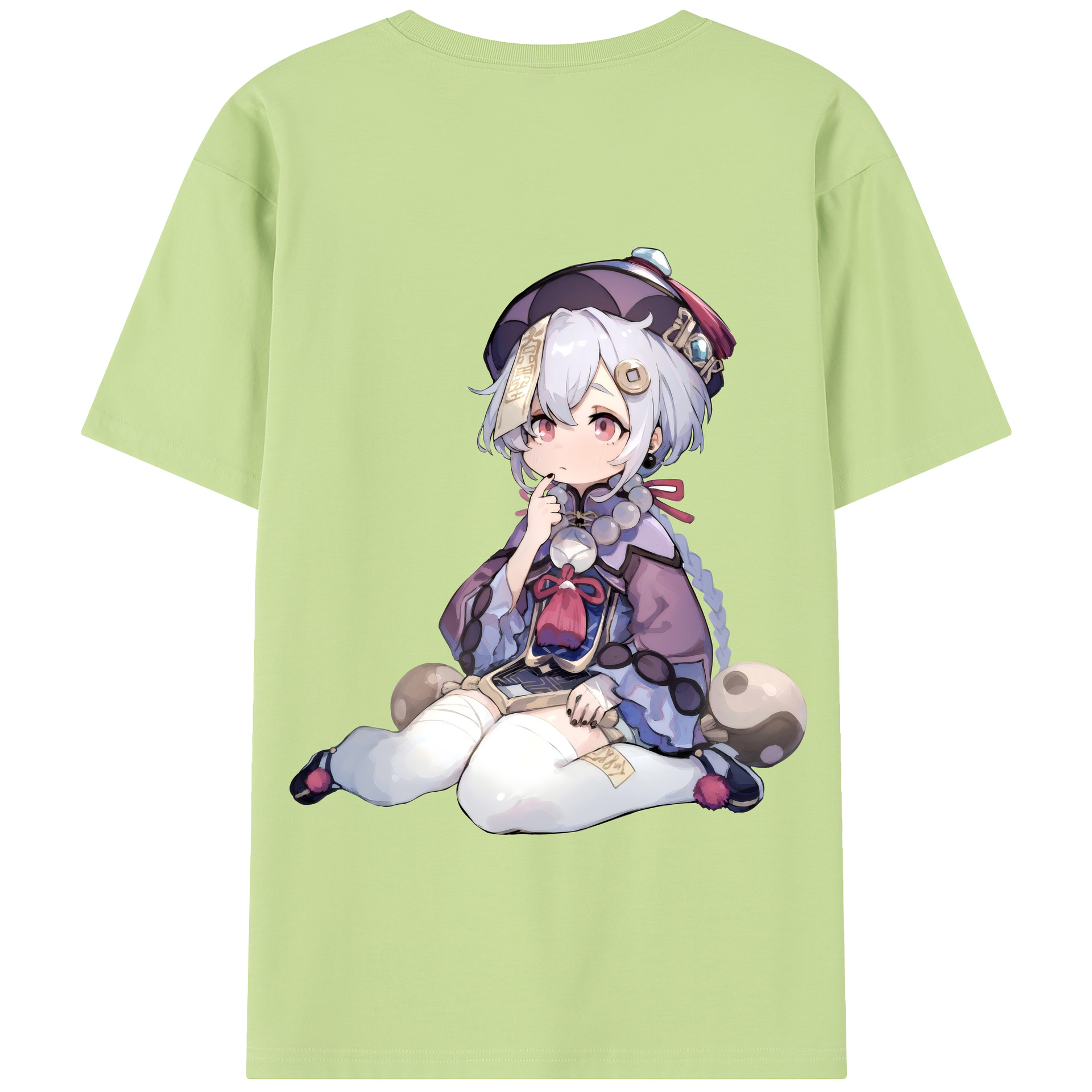 げんし神 七七 なな  genshin Nana 綿100％半袖Tシャツ（背面プリント）